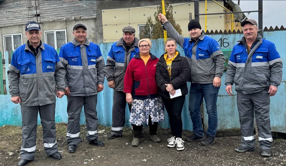 В селе Лесном Майского района природный газ подвели к первому домовладению